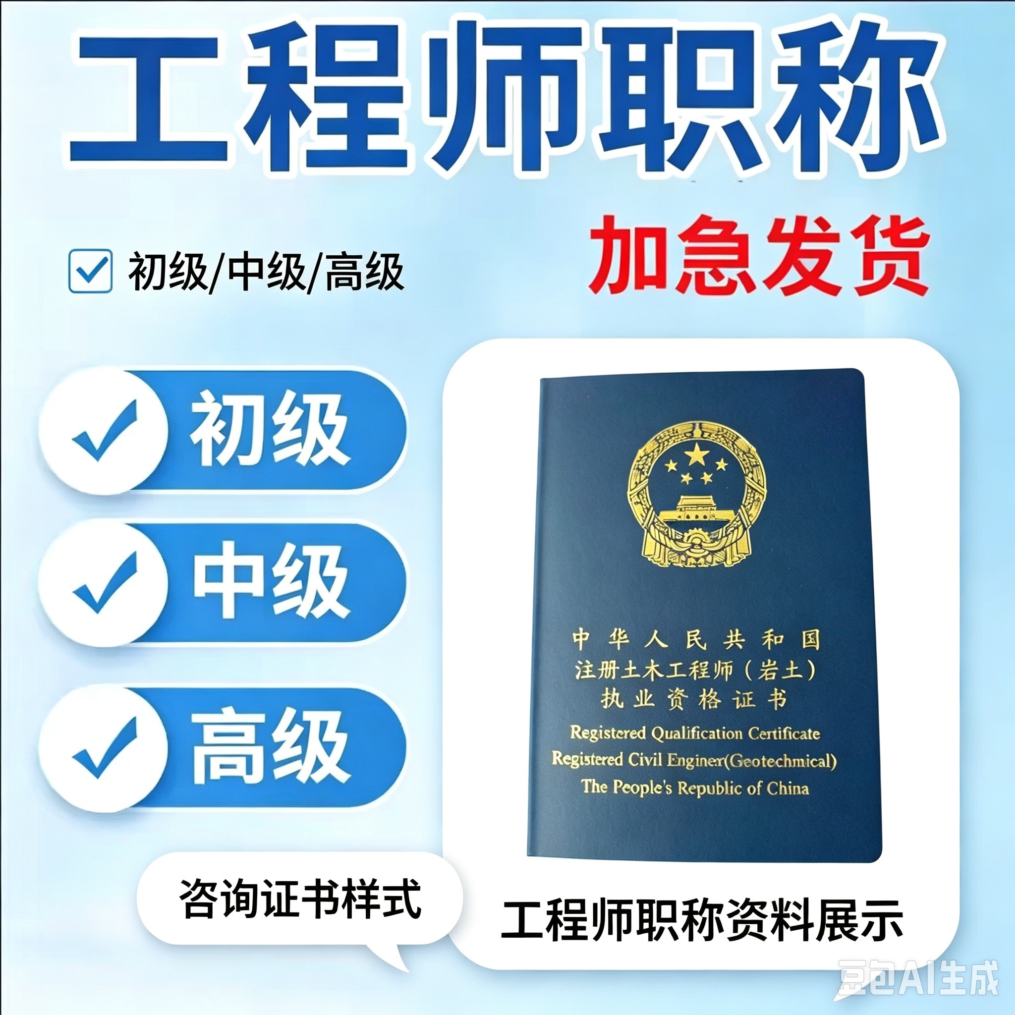 工程师职称申报初级中级副高级评