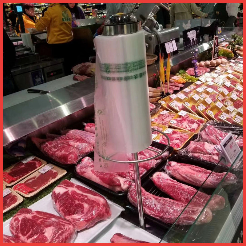 超市食品夹支架鲜肉夹挂架支架不锈钢烘焙熟食面包凉菜挂夹子架子图片