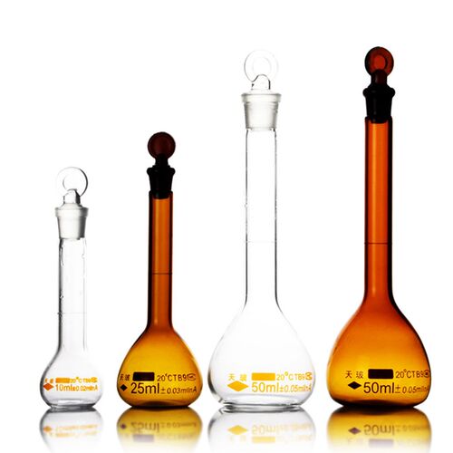 天玻玻璃A级容量瓶25ml50ml100ml250ml500ML优质量瓶过检零误差