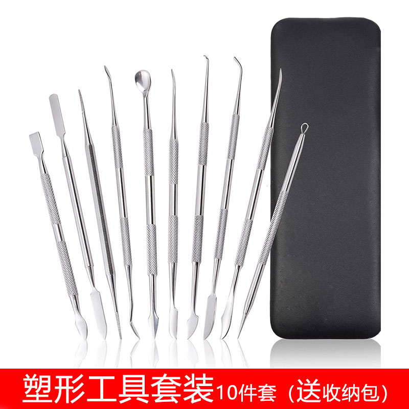 精钢泥塑diy雕塑工具 精雕油泥石塑粘土手办泥塑刻刀陶艺工具套装