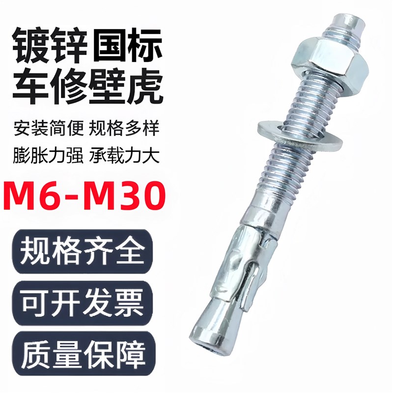 车修壁虎国标车修膨胀螺丝拉爆包邮电梯螺栓大全M8M10M12M16M20MM