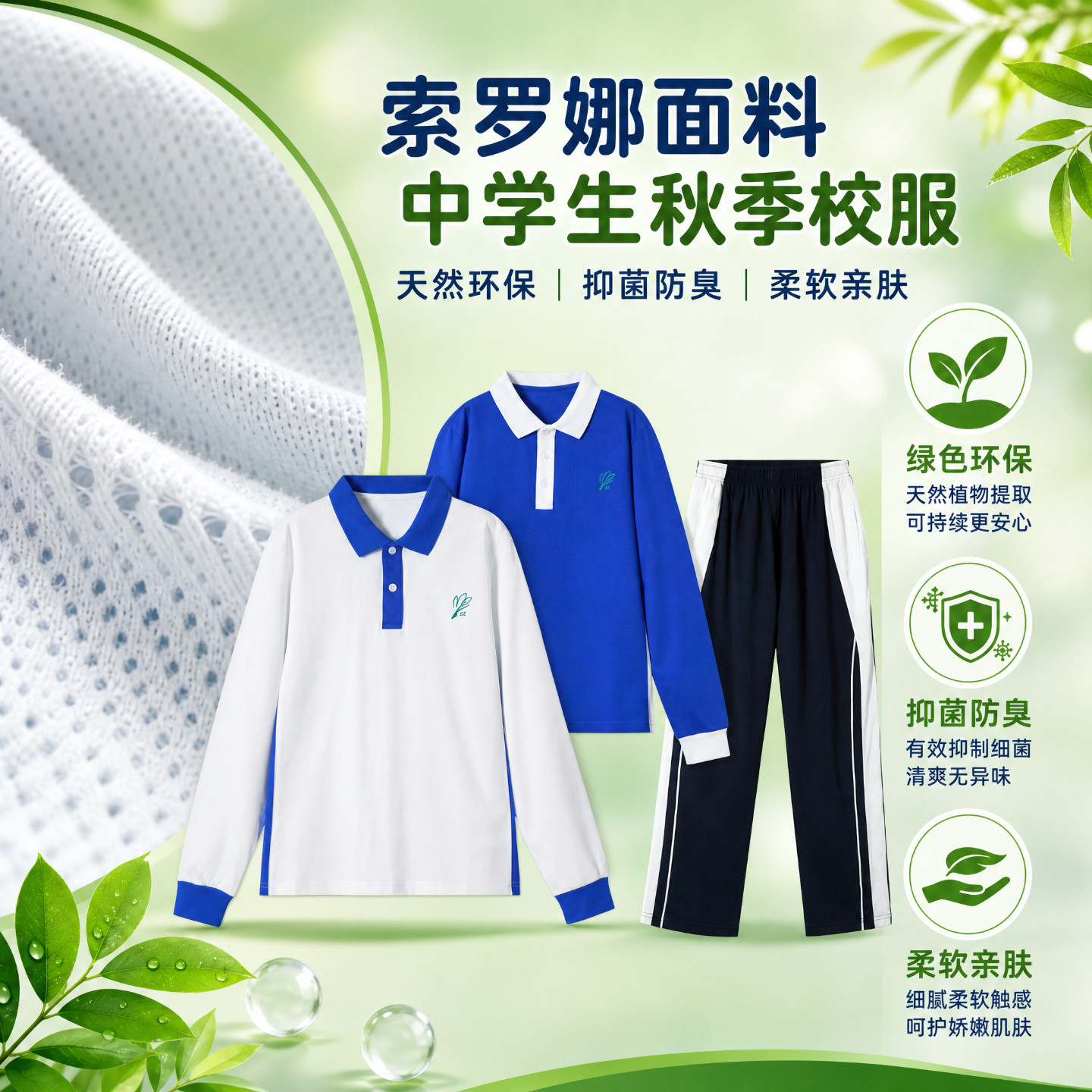 深圳校服中学生男女春秋季秋衣秋裤抗菌防臭长袖长裤运动服套装