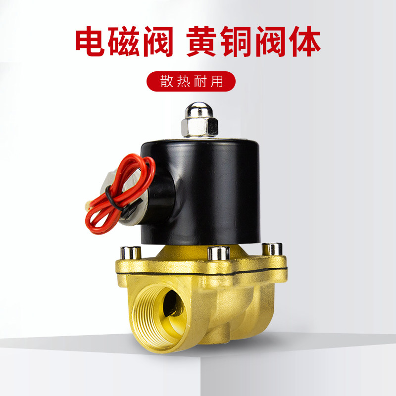 电磁阀水阀气阀控制阀220V/24V常闭开关水管水电子阀4分6分1寸2寸