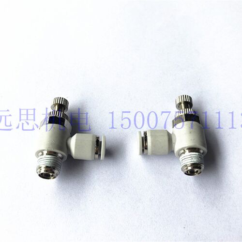 SWD白色气管快插节流阀SSL4-M5 6-01 8-02 10-03 12-04空气调节阀