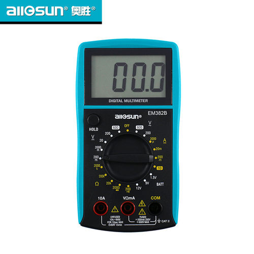 奥胜EM382B万用表数字高精度自动防烧便携小型电工专用数显万能表