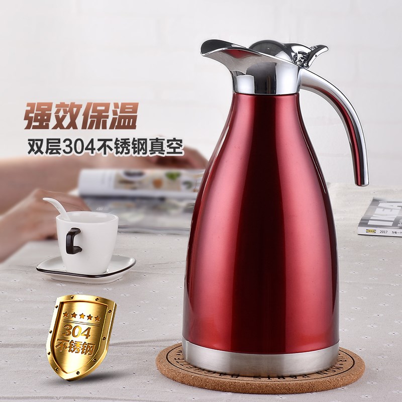 304可定制LOGO欧式不锈钢家用真空壶咖啡壶保温保冷壶热水瓶暖壶