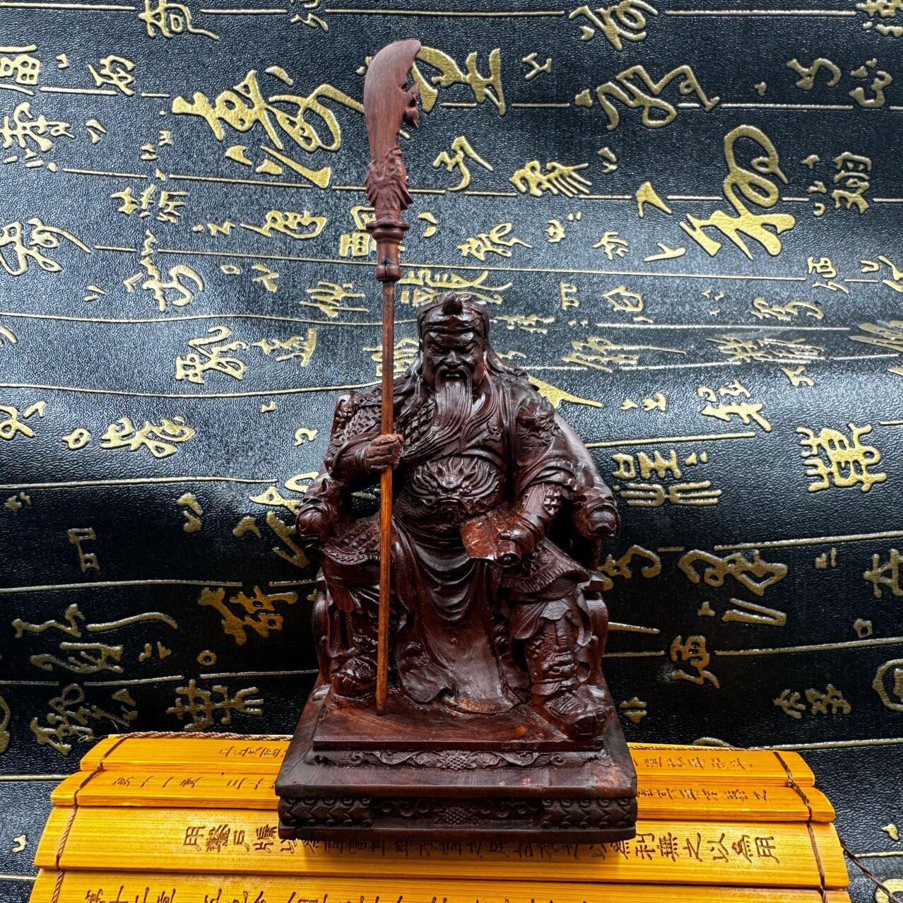 10公分小神像雷枣木关圣帝君像关公摆件关公像武财神关圣帝君