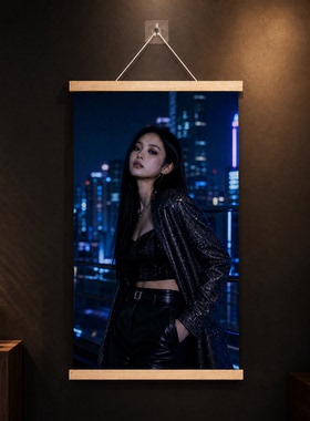 可定制金珍妮高清写真装饰画jennie海报服装店氛围布置背景墙挂画
