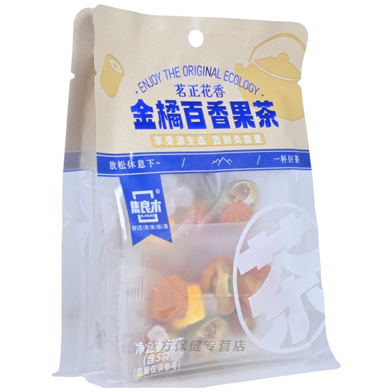 集良木茗正花香系列金桔百香果茶5袋享受源生态告别负能量60g图片