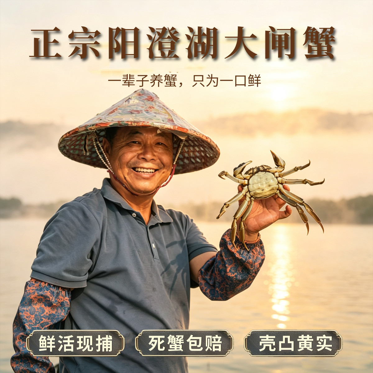 【阳澄湖大闸蟹】活蟹现货全母蟹