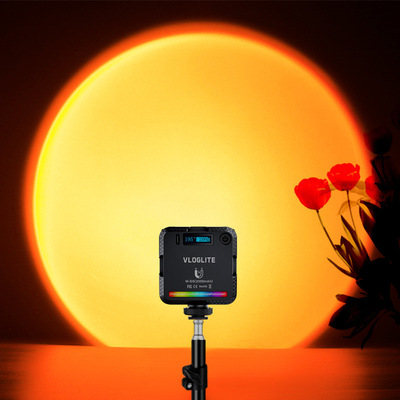 7VLOGLITE W-S6迷你磁吸口袋直播灯补光灯 RGB网红落日氛围夕阳