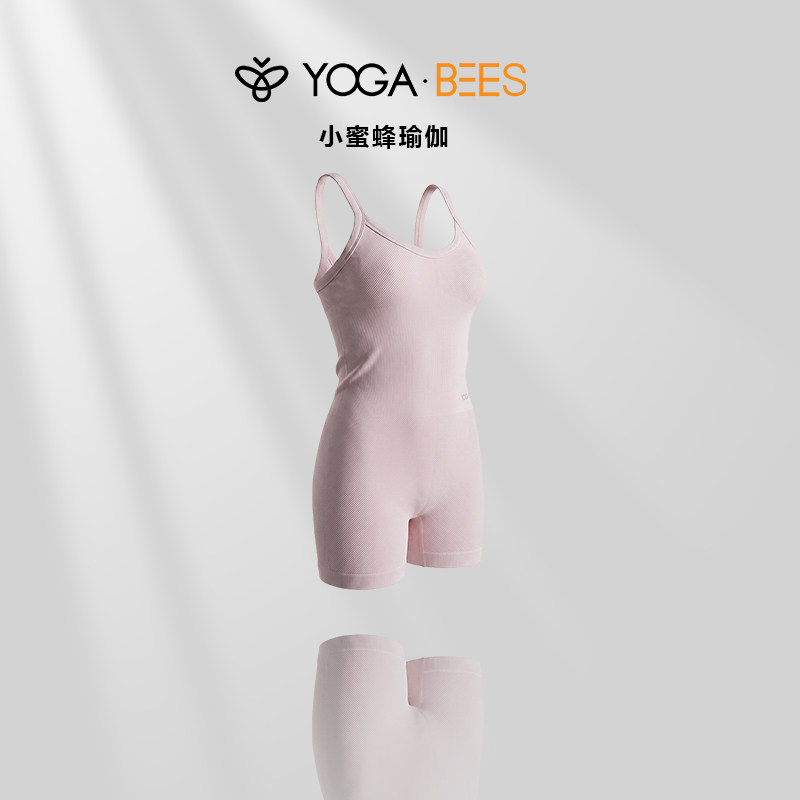YOGABEES瑜伽服带胸垫健身连体衣图片