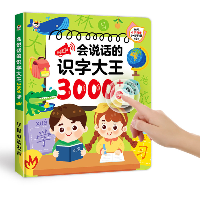 源头厂家会说话的识字大王3000字儿童学前幼小衔接识字早教玩具