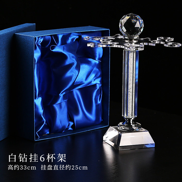 创意红酒杯架水晶带钻酒具套装高脚杯香槟杯架套装家用奢华欧式