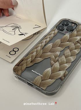 OneTwoThree韩国ins冷淡风iPhone13苹果12ProMax手机壳11/X时髦XR