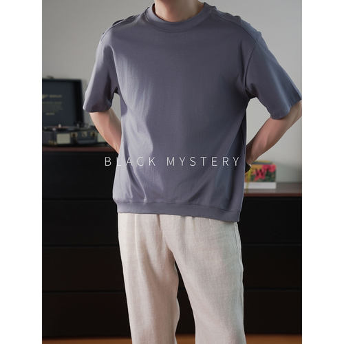 BlackMystery天丝凉感透气圆领T