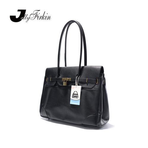 JellyFirkin中号墨玉黑腋下包