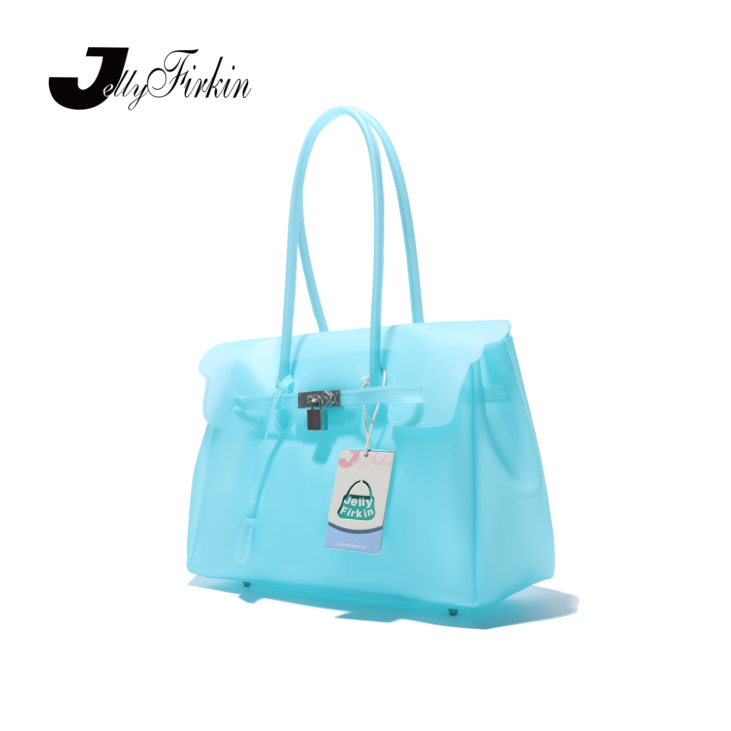 Jelly Firkin中号 Firkin Bag 天空蓝 果冻包 手提包 腋下包