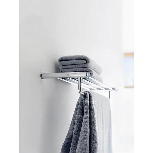 Duravit1杜拉维特浴巾毛巾架毛巾杆表层镀铬双层耐磨防锈00992510