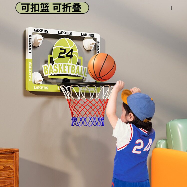 家用篮球框室内儿童投篮架静音壁挂式扣篮板折叠吸盘篮球架小篮筐