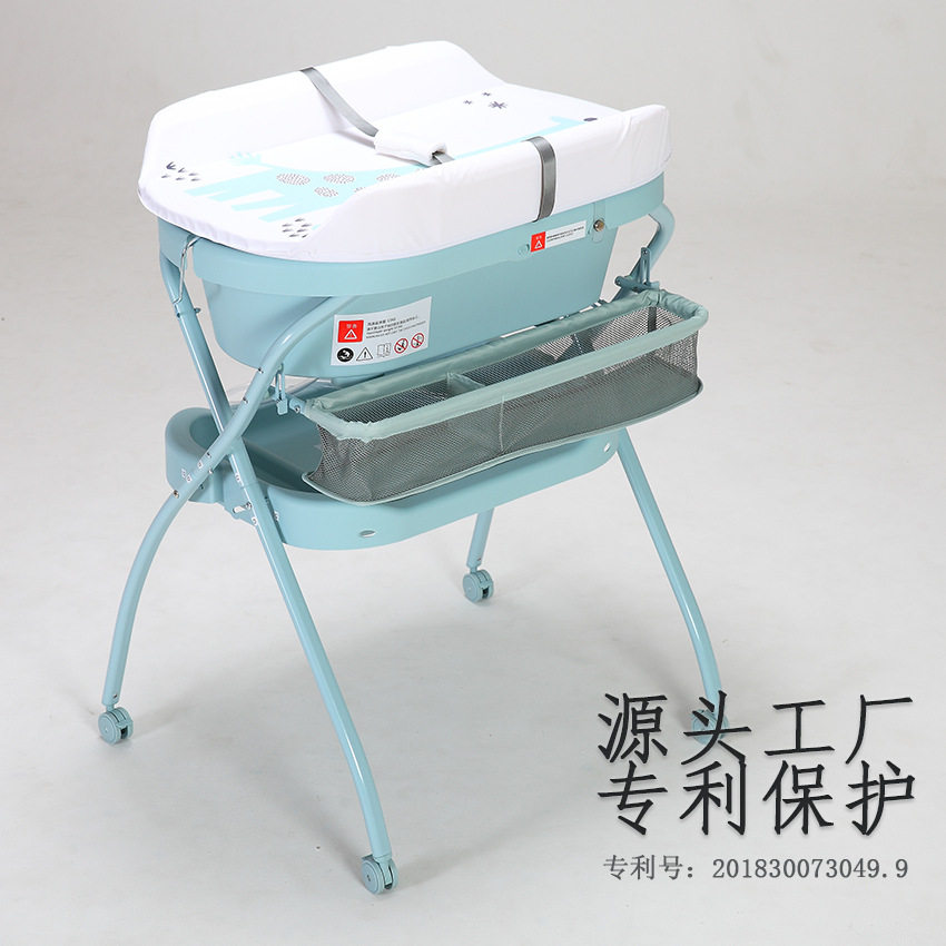 婴儿洗护一体尿布台宝宝浴盆新生儿换尿不湿可折叠抚触洗澡护理台