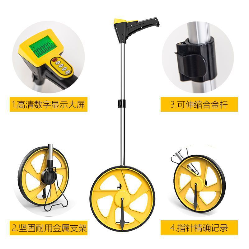 量路器高精度精准尺寸测量工具测距仪高精度滚轮手推式测距轮