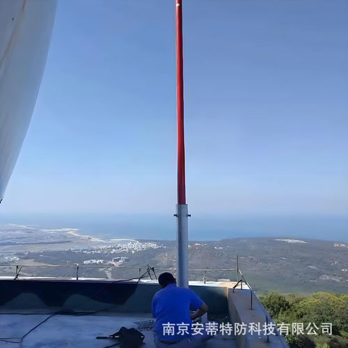 高强韧性超绝缘接闪杆 玻璃钢防雷针 基站雷达站防侧闪绝缘接闪器