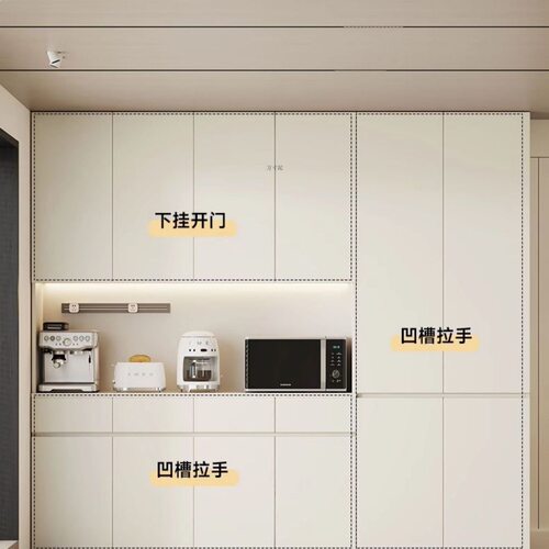 餐边柜一体新款欧松板实木enf级加厚橱柜家庭厨房餐厅柜批发