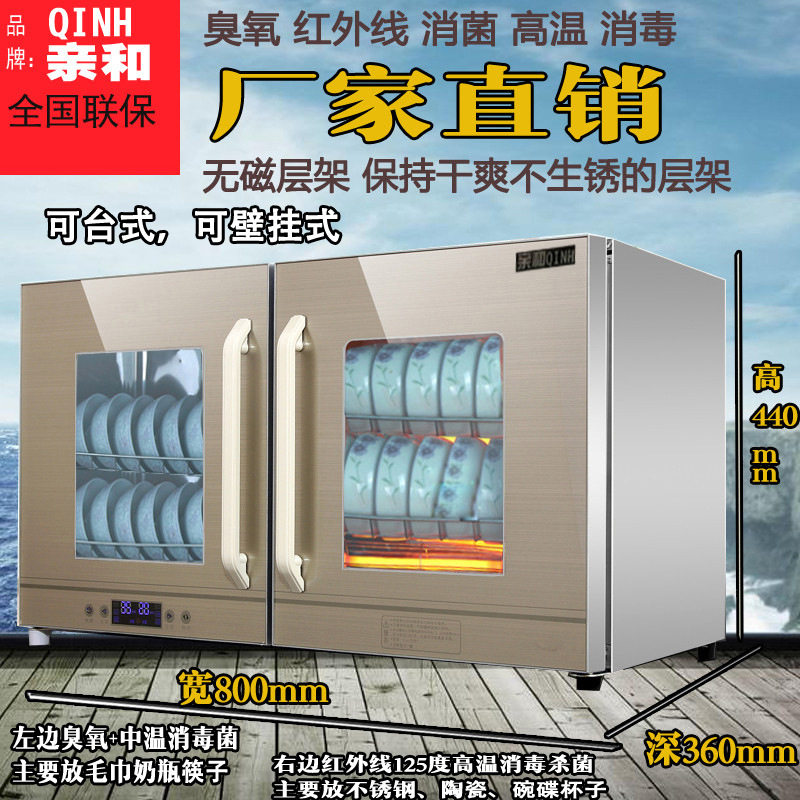 挂式消毒柜家用壁挂式台式卧式双门幼儿园口杯柜厨房餐具消毒碗柜