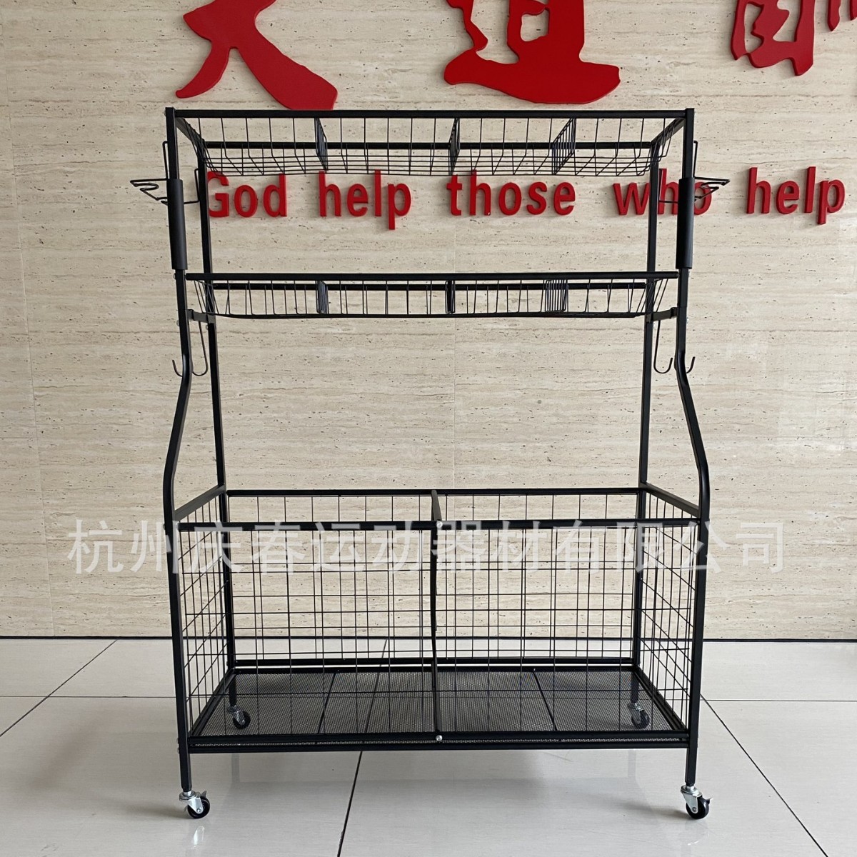 批发幼儿园体育室篮球足球收纳架学校家用球类收纳置物架推车