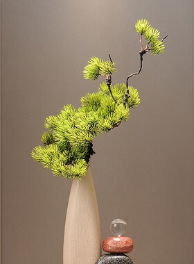 入户门玄关猫石来运转细长竖高花瓶摆件感客厅陶瓷装饰品
