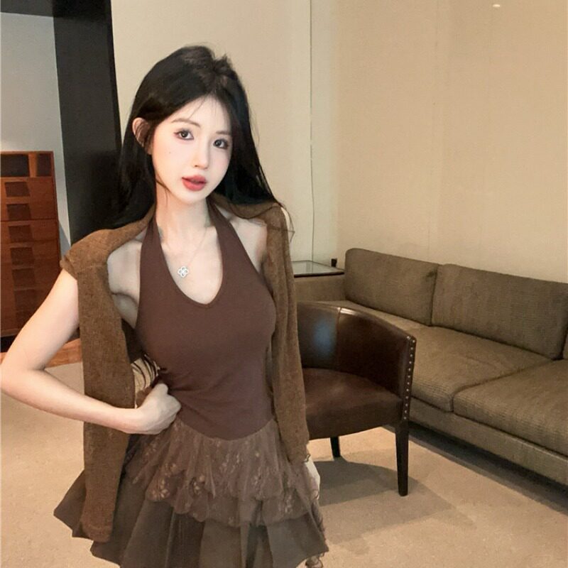 美拉德套装秋纯欲辣妹垂