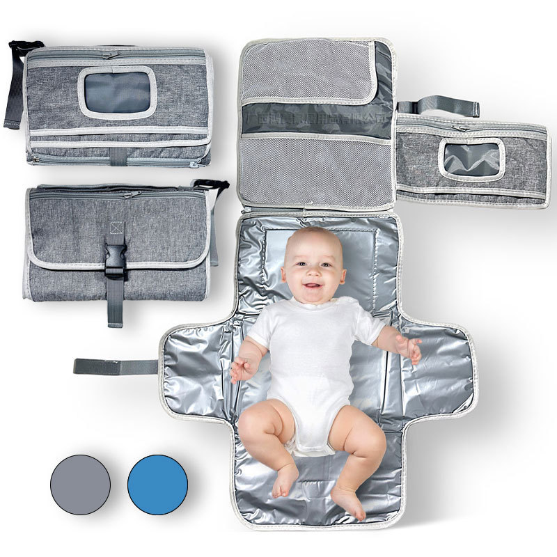 婴儿隔尿垫防水防尿多功能带湿纸巾婴儿换尿布垫便捷外出隔尿垫
