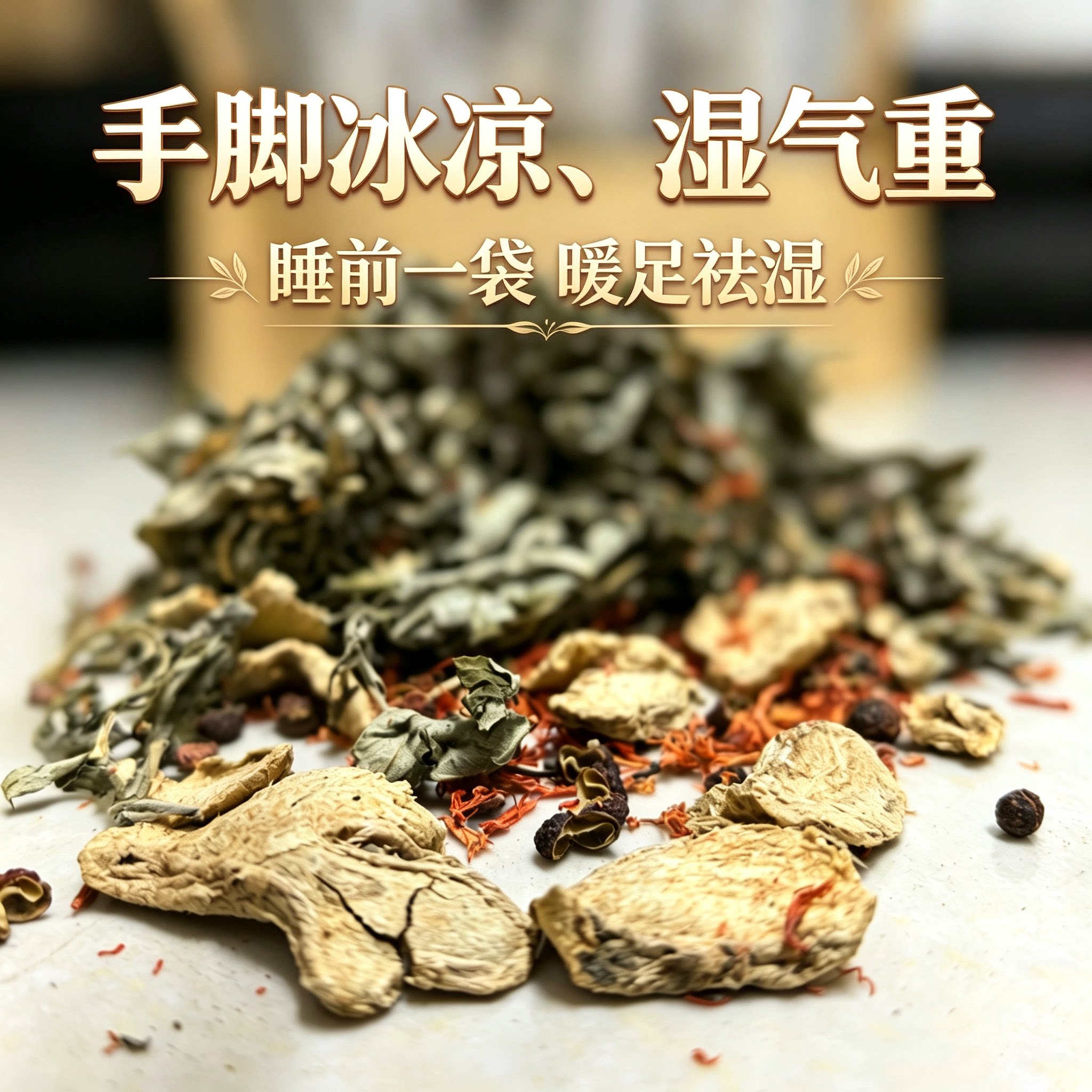 艾草花椒生姜红花四味草本足浴包泡脚包祛寒湿去湿气排毒助睡眠