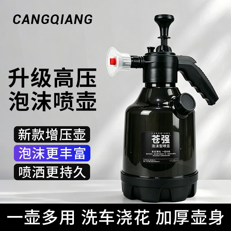 苍强洗车喷壶3L大容量气压式泡沫喷水壶pa壶洗车液工具洒水壶浇水