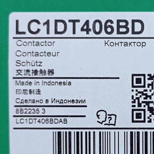 LC1DT406BD接触器LC1DT406BD  24VDC四级直流接触器