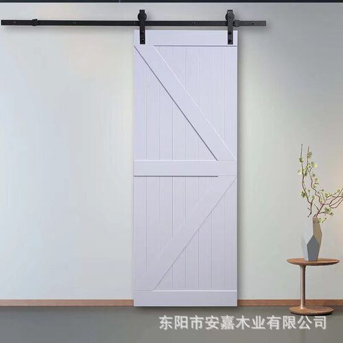 谷仓门AM烤漆实木门吊轨门卫生间拉门卧室厨房移门隔断门厂家批发