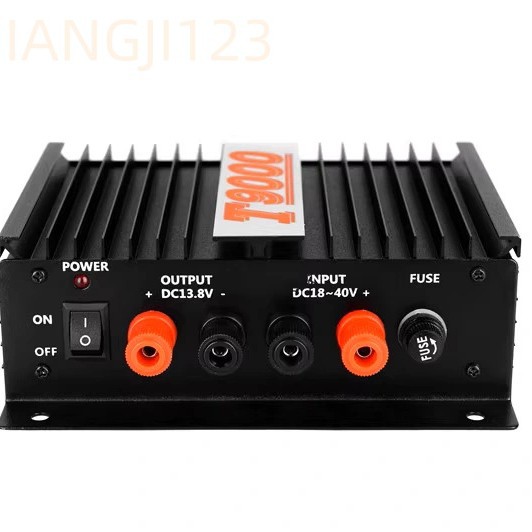 黑色T9000船用电源稳压器80A船舶变压器24V转13.8V海图机高频降压