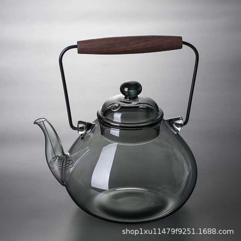 提梁壶耐热玻璃透明煮茶壶泡茶壶烧水壶家用电陶炉煮水壶