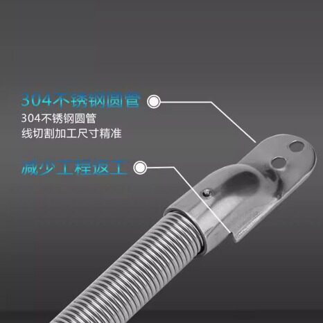 门禁过线器电控锁保护管穿线管弹簧防夹线金属外露式护线套