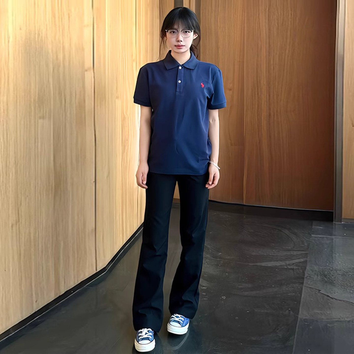 黑色冰丝直筒西裤男夏季