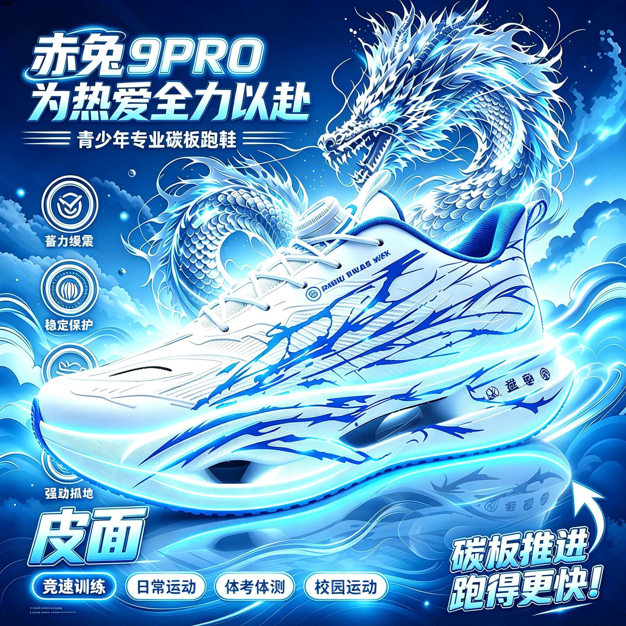 运动鞋男新款秋冬碳板跑步
