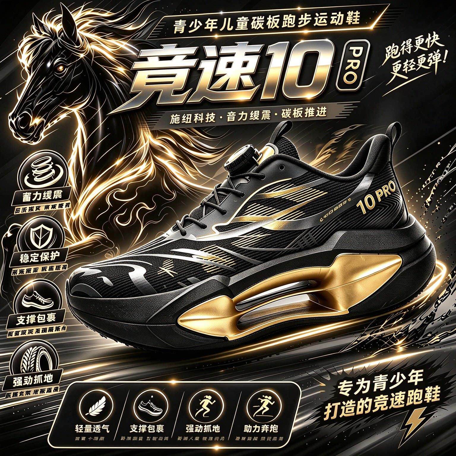 儿童鞋黑色耐脏秋冬款男碳