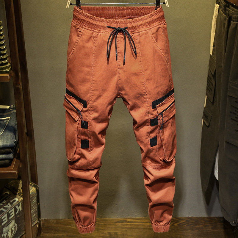Overalls Chaopai Ankle banded pants Korean Edition Trend ins Ultra-fire Guochao Casual pants cargo Wet pants manin the Men's clothing, Casual pants  category - from Buy2taobao.com to provide professional Taobao agent buy service