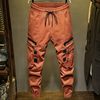 Overalls Chaopai Ankle banded pants Korean Edition Trend ins Ultra-fire Guochao Casual pants cargo Wet pants man