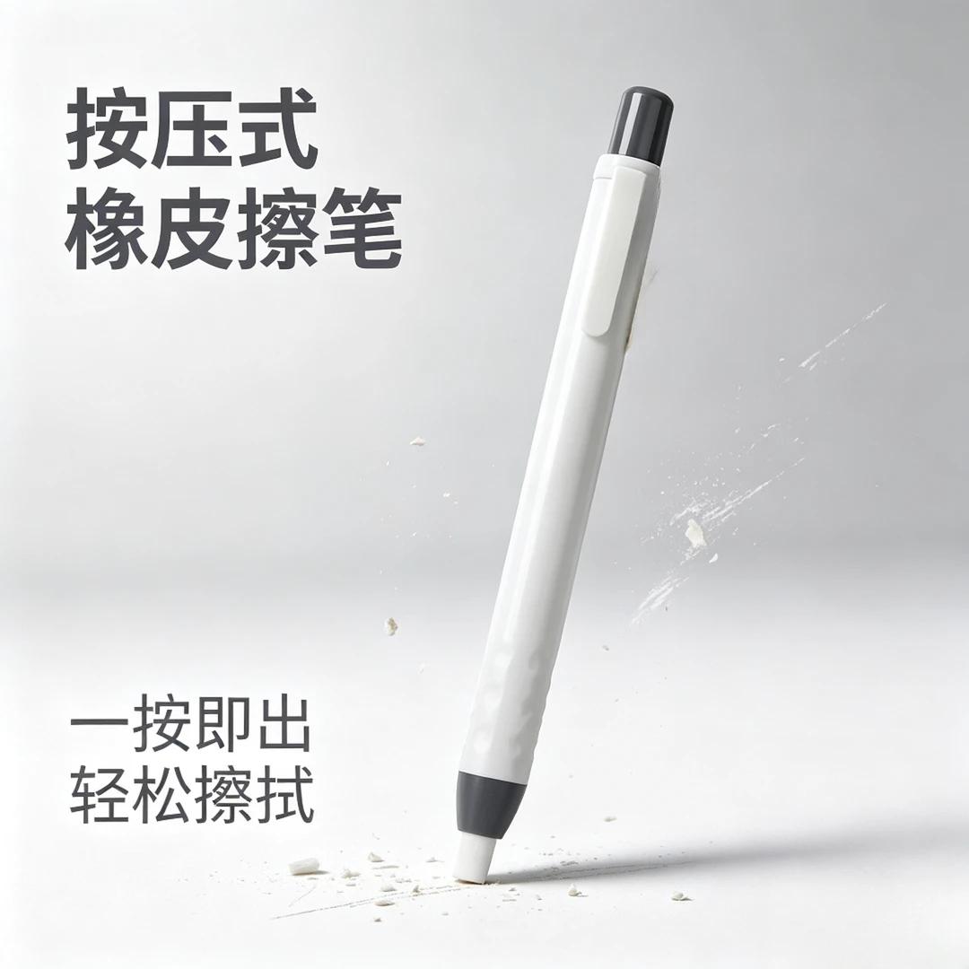 按动磨砂橡皮笔学生多字迹修改