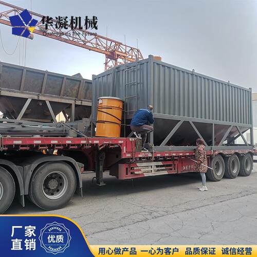 卧式60T水泥 60T可移动免基础散装卧式水泥储存仓 效