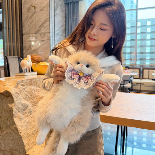 可爱毛绒猫咪大容量双肩包女款