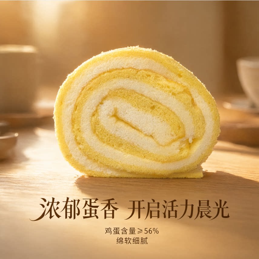 味趣鲜作瑞士卷早餐芝士蛋糕卷