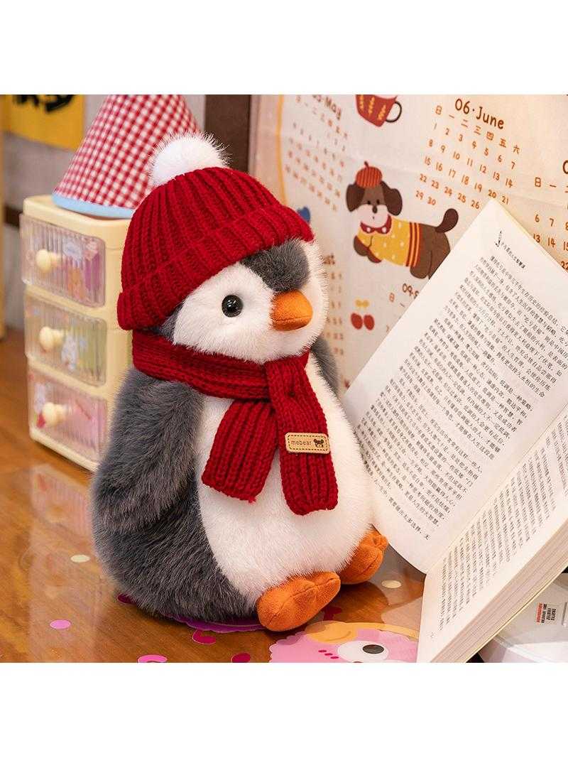 Cute penguin plush toy doll, soft and cute children's comfort rag doll, Valentine's Day gift for boyfriend and girlfriend